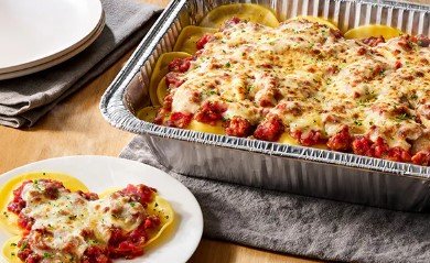 Olive Garden Cheese Ravioli with Marinara or Meat Sauce (Serves 4 - 6)