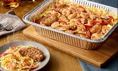 Olive Garden Chicken and Shrimp Carbonara (Serves 4 - 6)